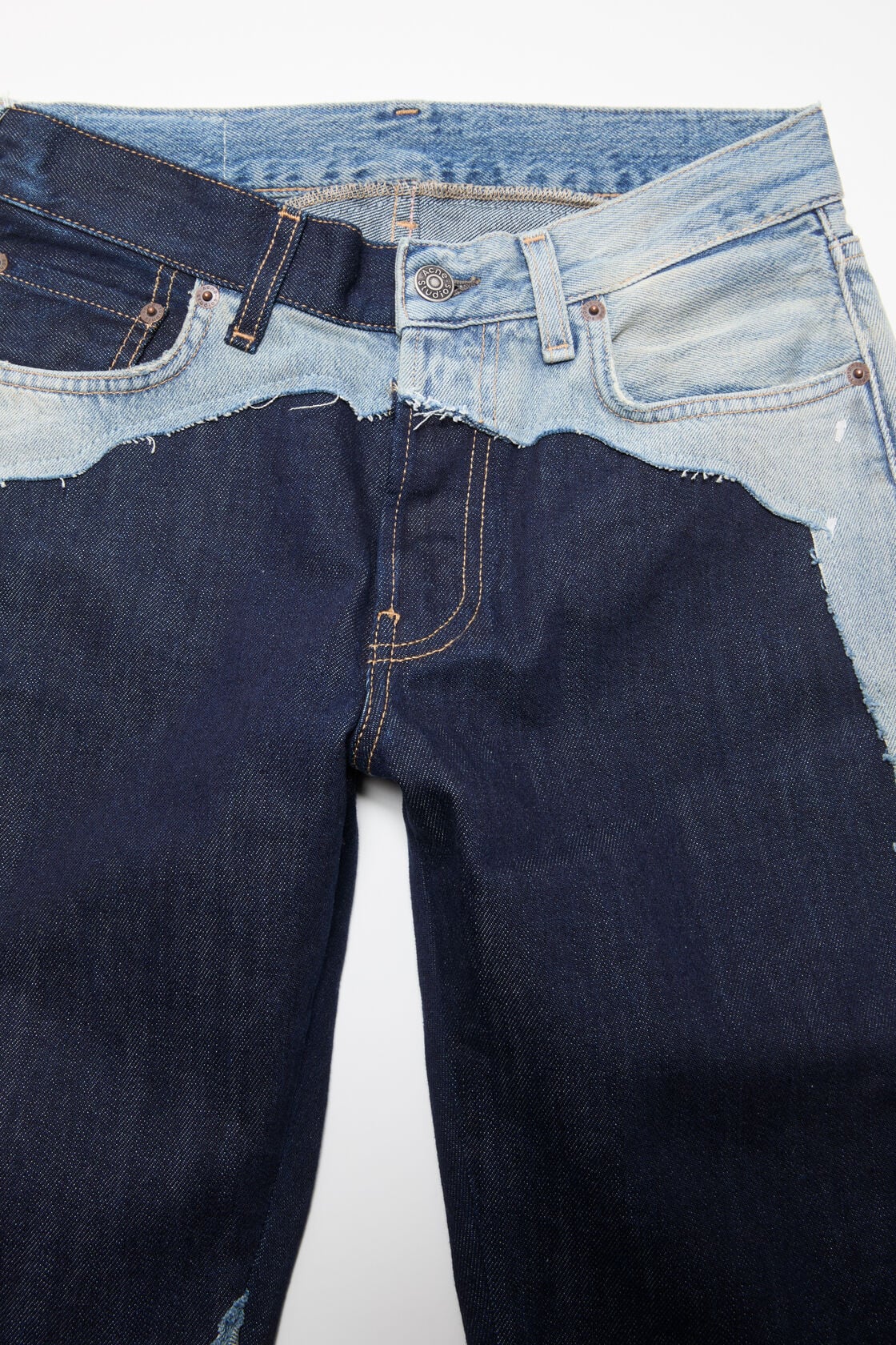Acne Studios Patchwork Jeans - 2009F - Indigo/blue