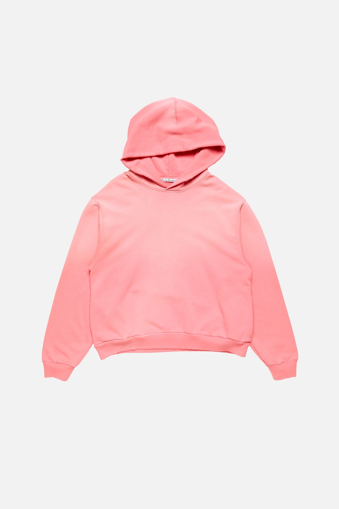 Acne Studios Fleece logo hoodie - Tango pink