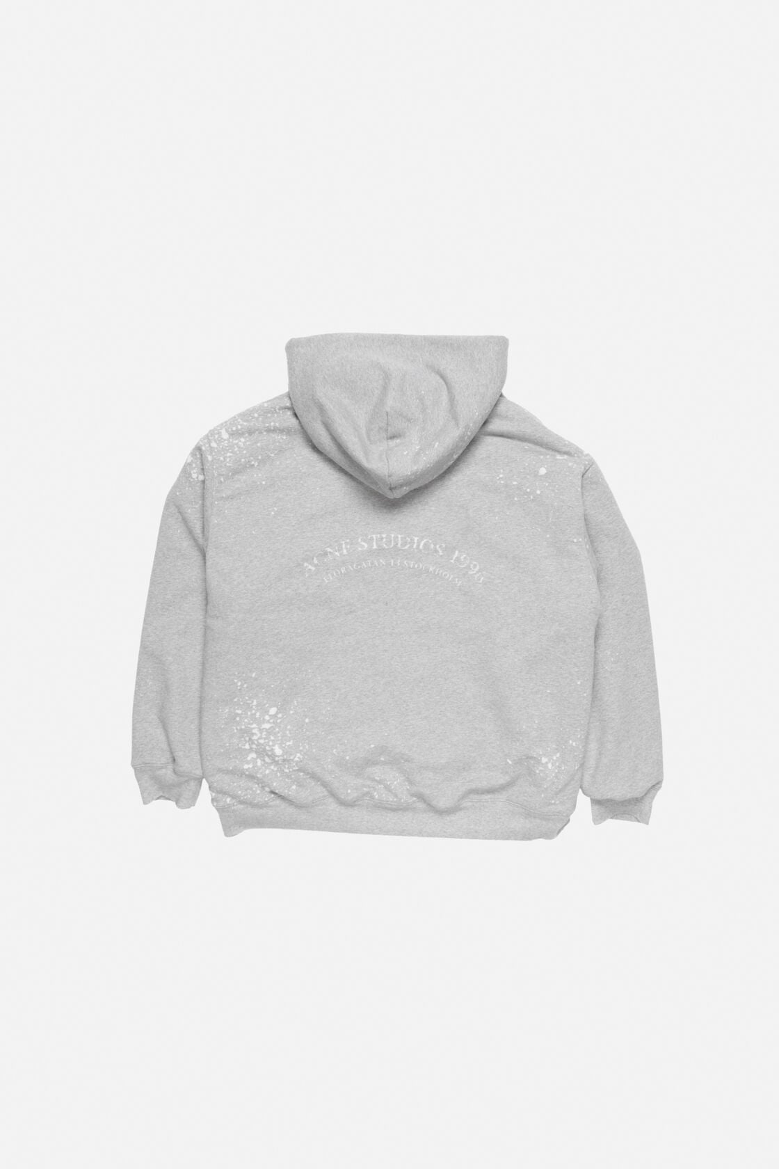 Acne Studios Vintage fleece logo hoodie - Grey Melange
