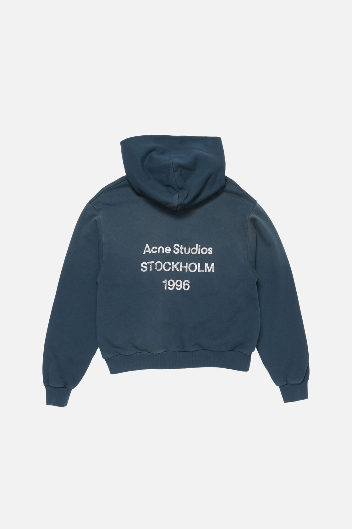 Acne Studios Fleece logo hoodie - Deep blue