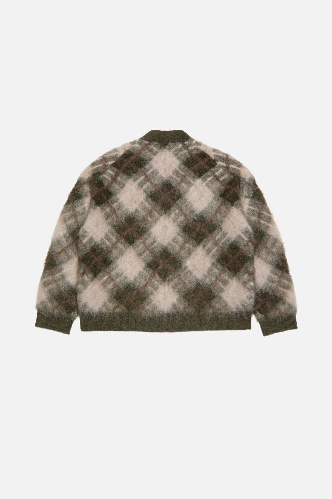 Acne Studios Mohair v-neck cardigan - Olive green/multi