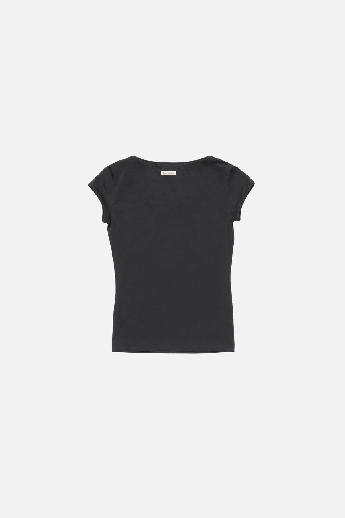 Acne Studios Jersey t-shirt with bow - Black