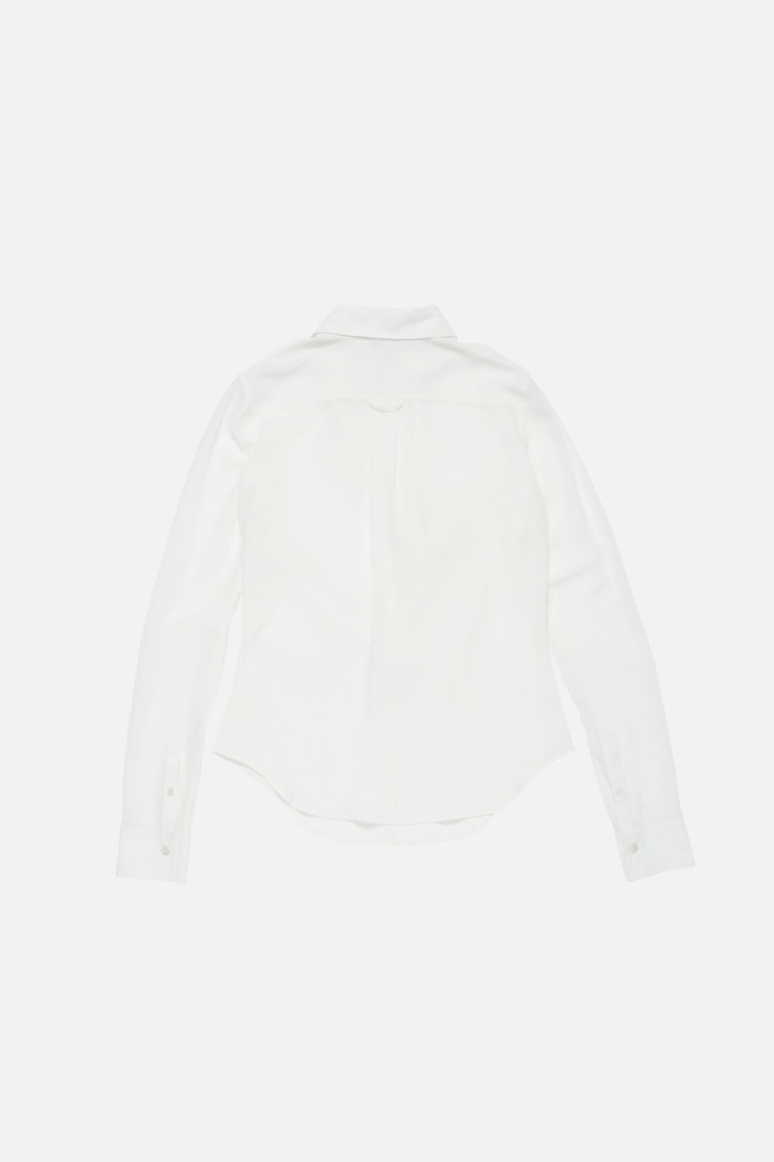 Acne Studios Silk cowl‑neck blouse - White