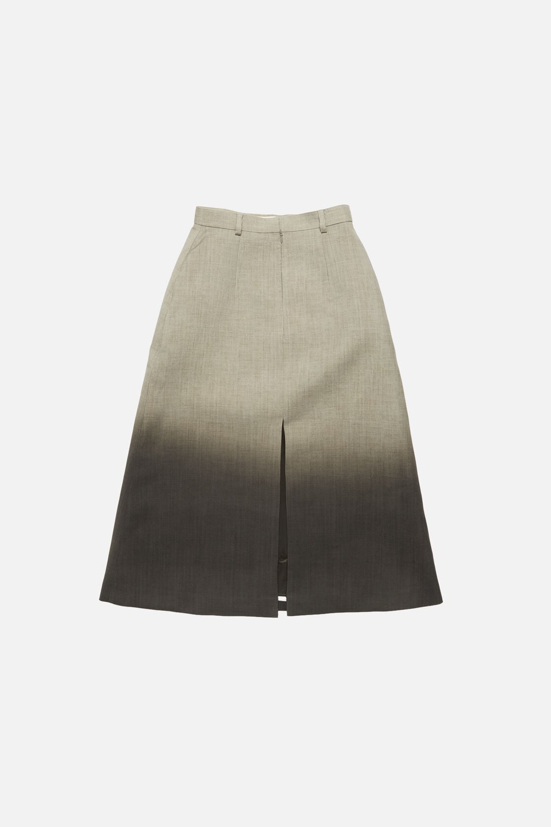 Acne Studios Printed wool skirt - Faded taupe/black