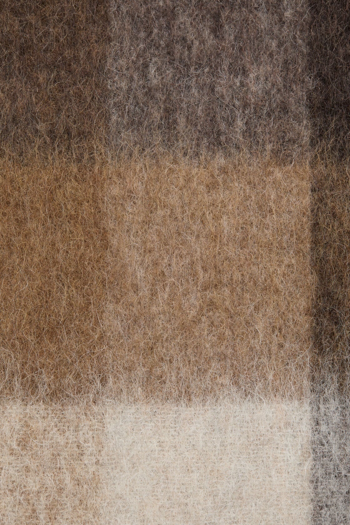 Acne Studios Check fringe scarf - Dark Brown/White/Brown