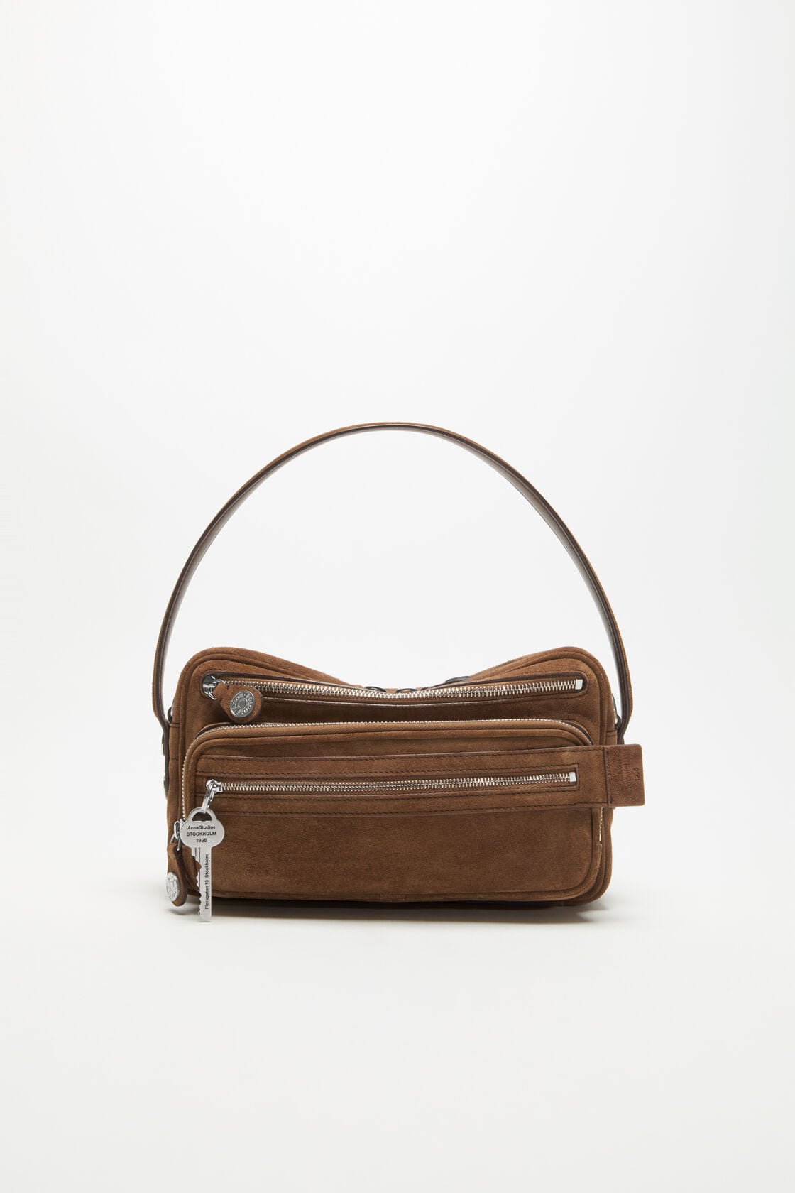 Acne Studios Camero Party Suede Bag - Cognac brown