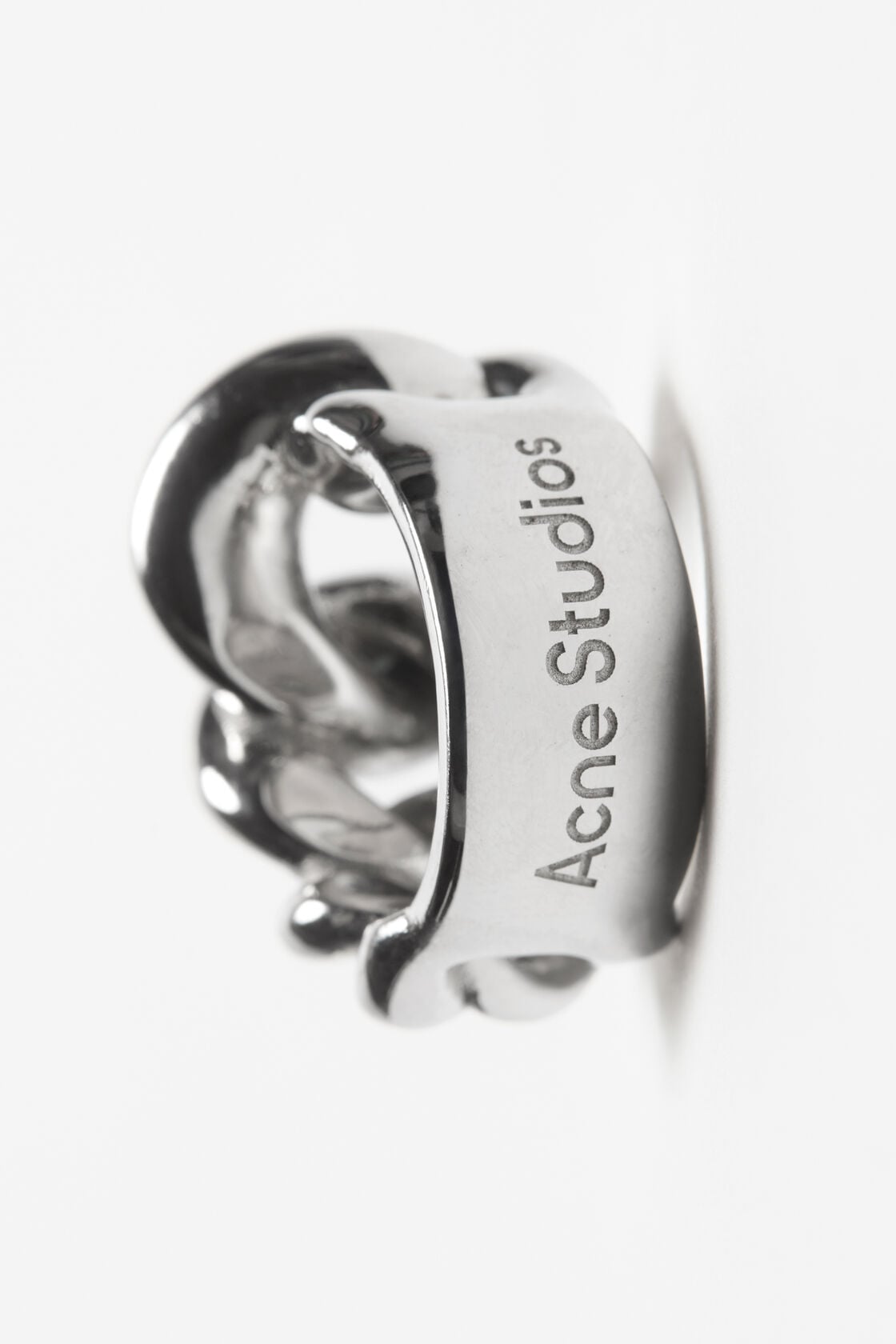 Acne Studios Chunky chain ring - Silver