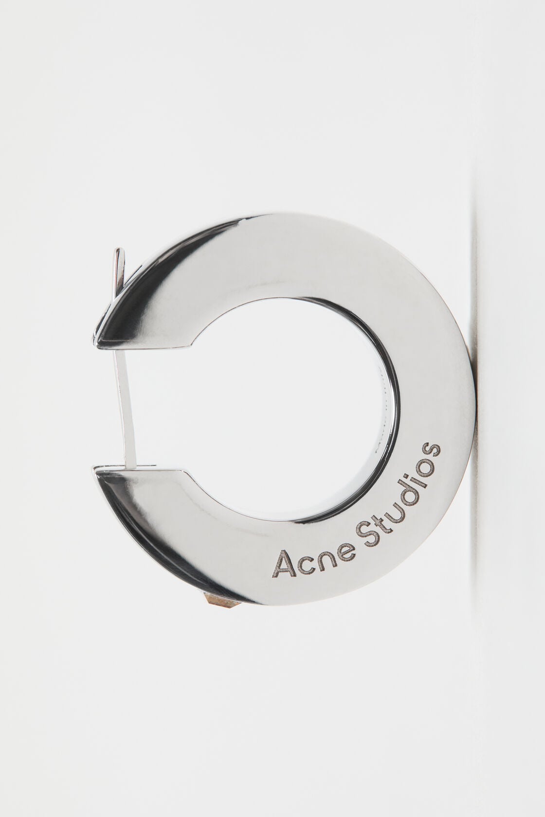 Acne Studios Crystal hoop earrings - Silver