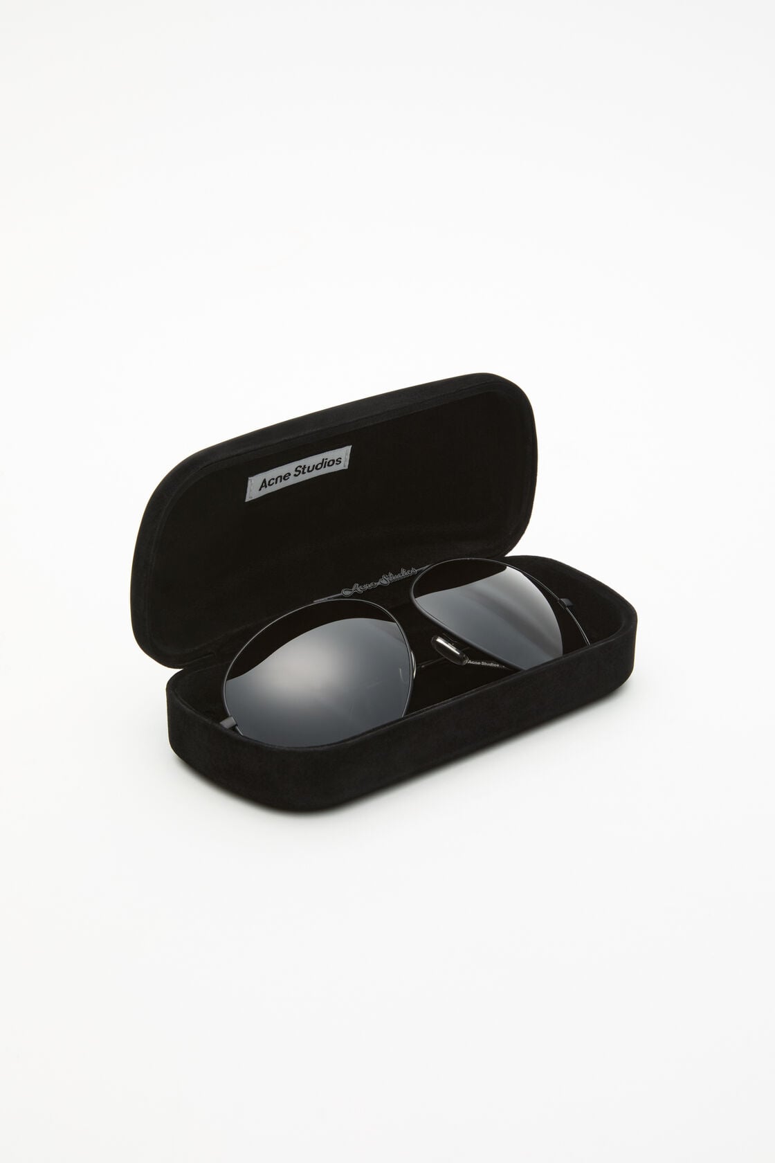 Acne Studios Metal aviator sunglasses - Black/black