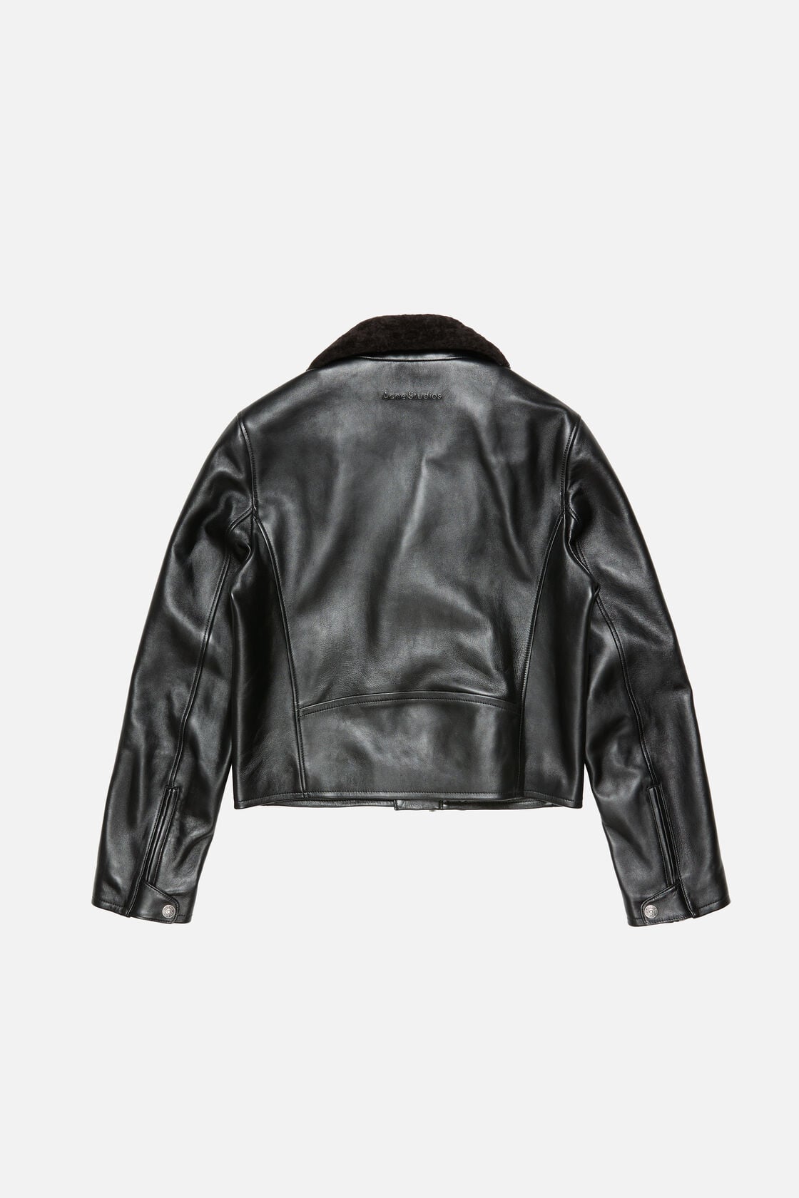 Acne Studios Leather biker jacket - Black