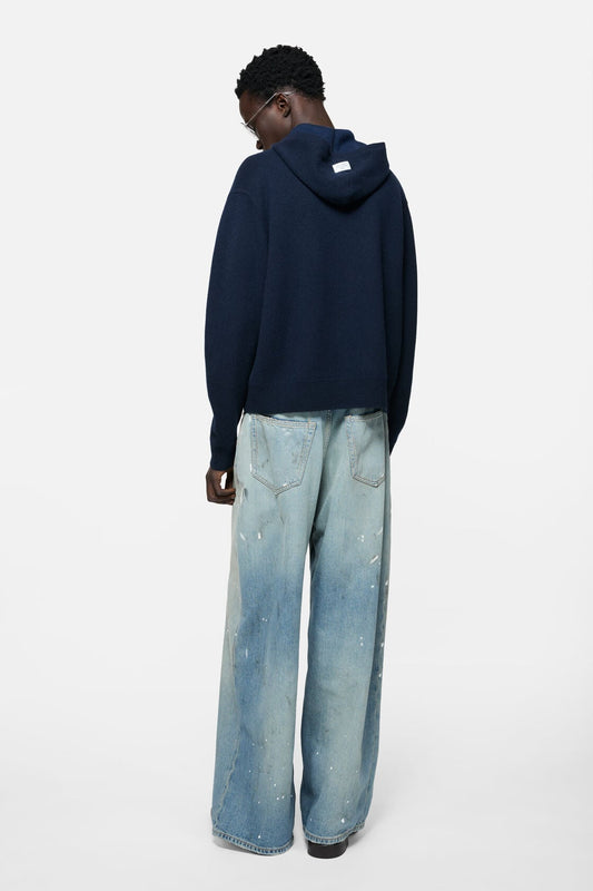 Acne Studios Cashmere hoodie - Ink blue