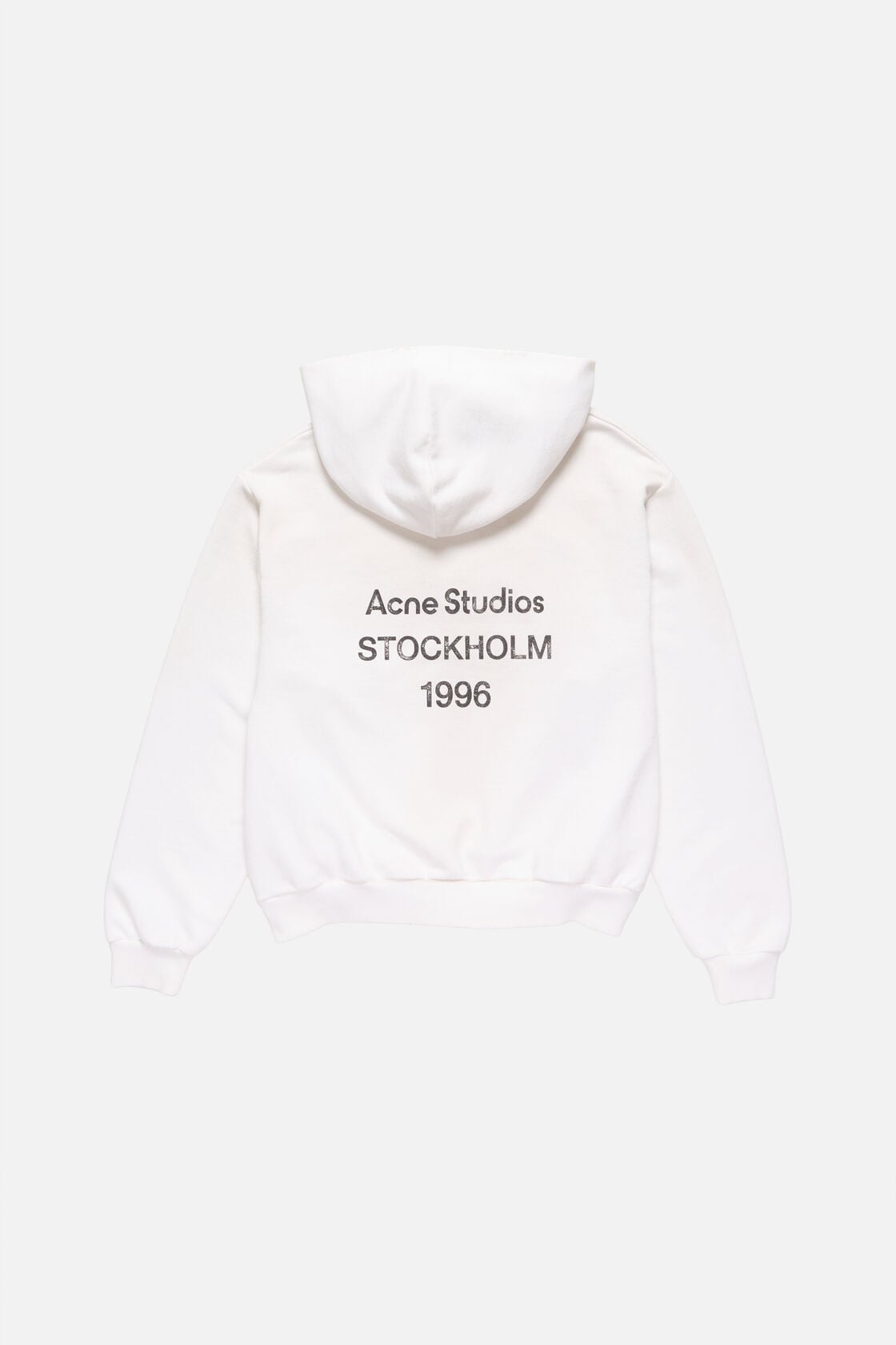Acne Studios Fleece logo hoodie - Dusty white