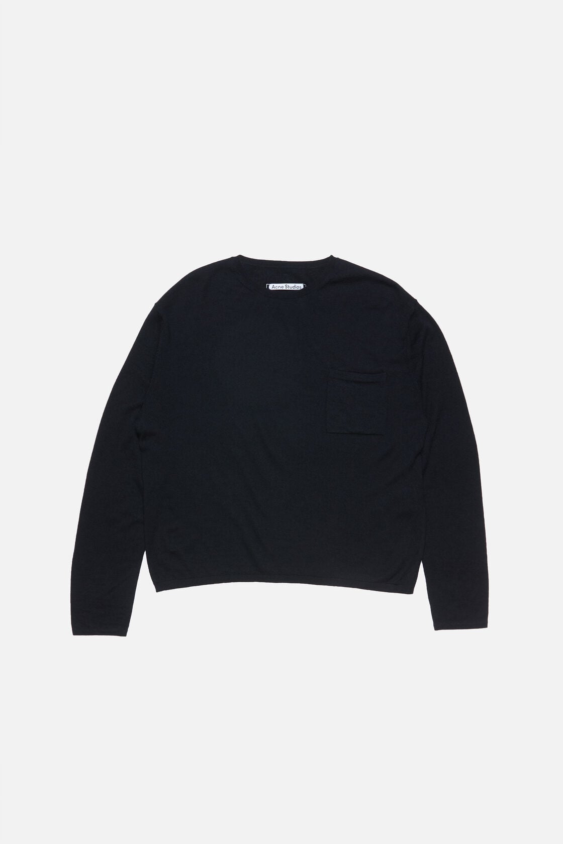 Acne Studios Cashmere sweater with pocket - Black