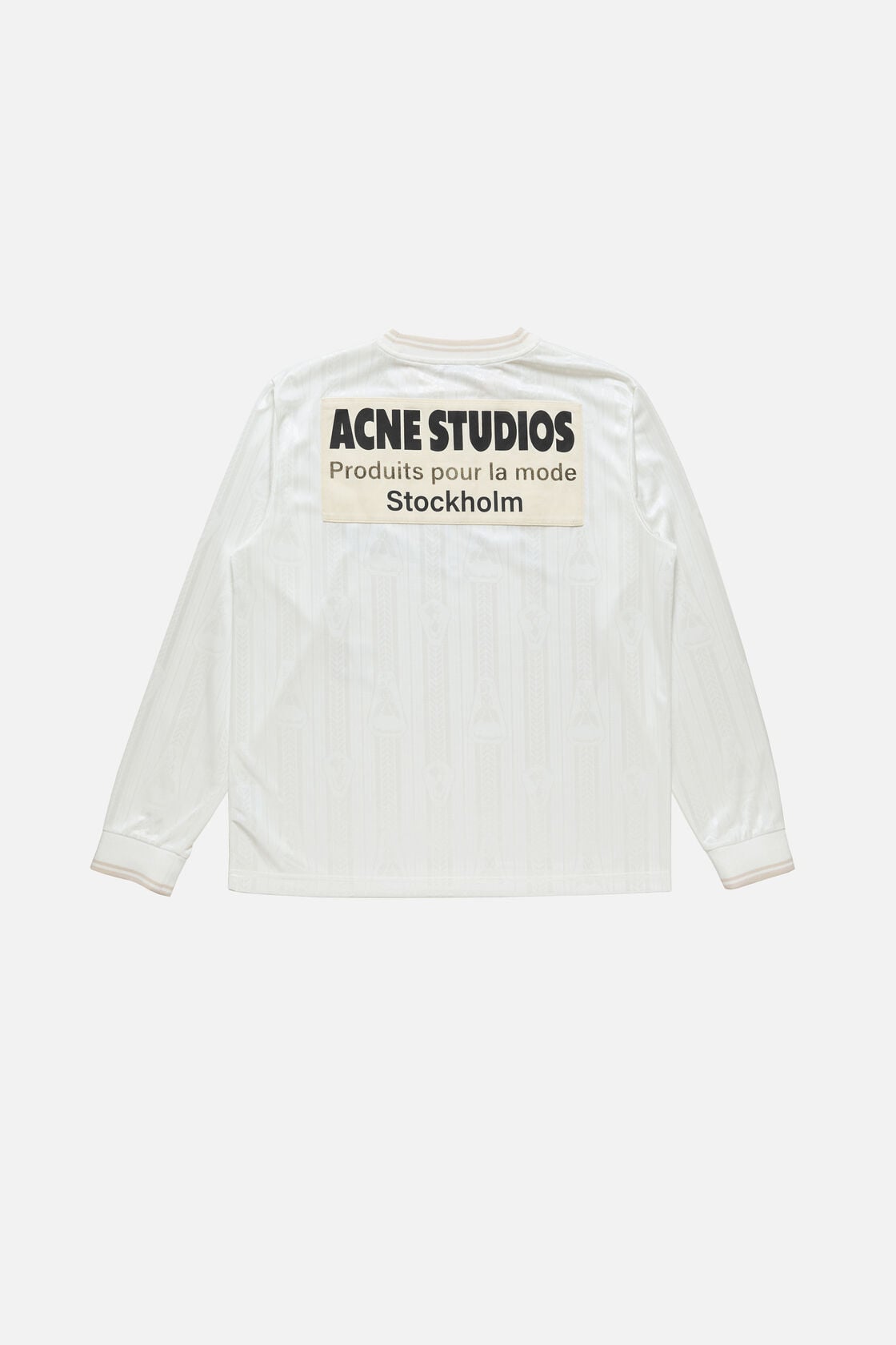 Acne Studios Logo sports jersey top - White