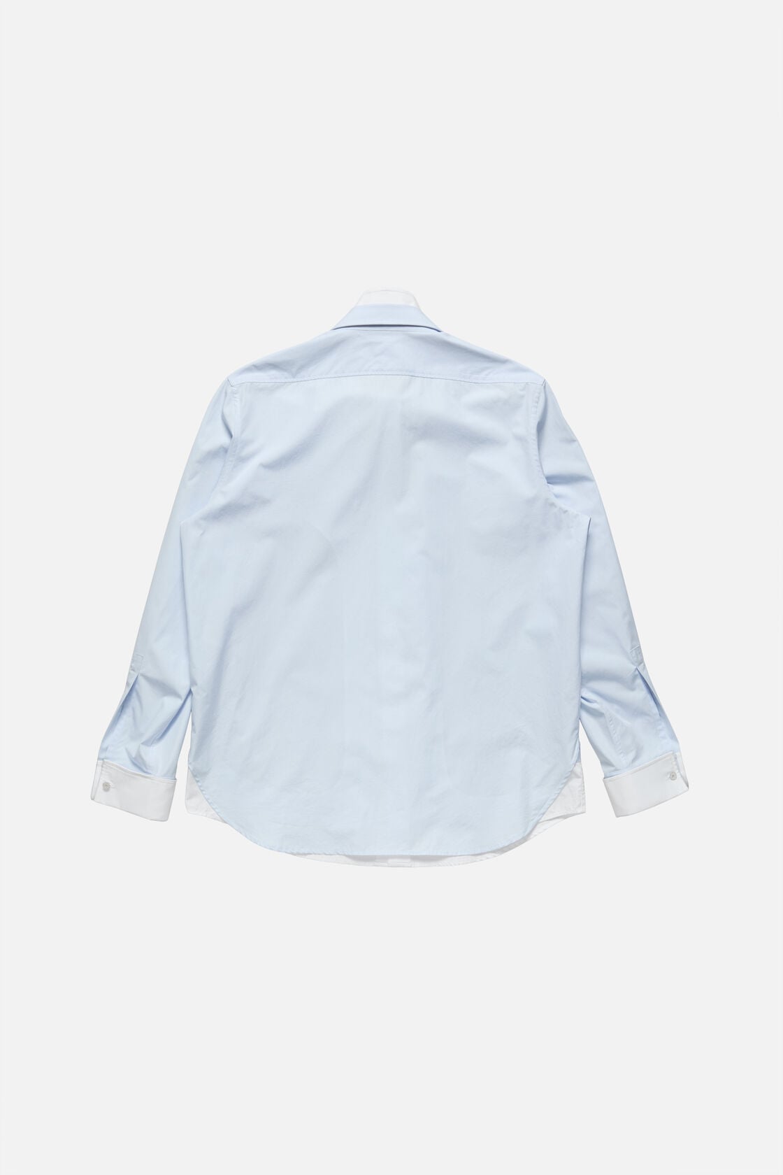 Acne Studios Layered poplin button-up shirt - Blue/white