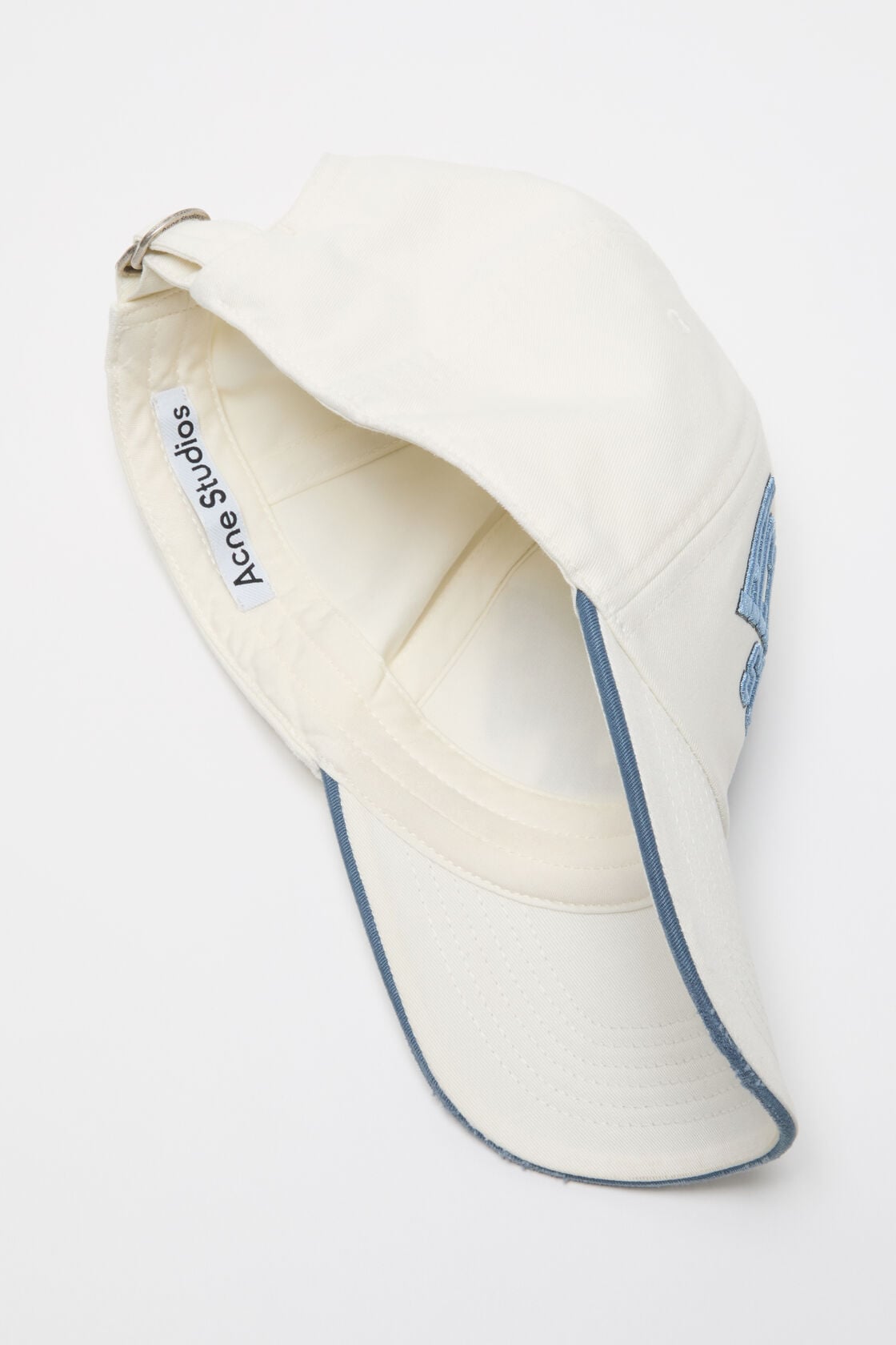 Acne Studios Embroidered logo hat - White/grey