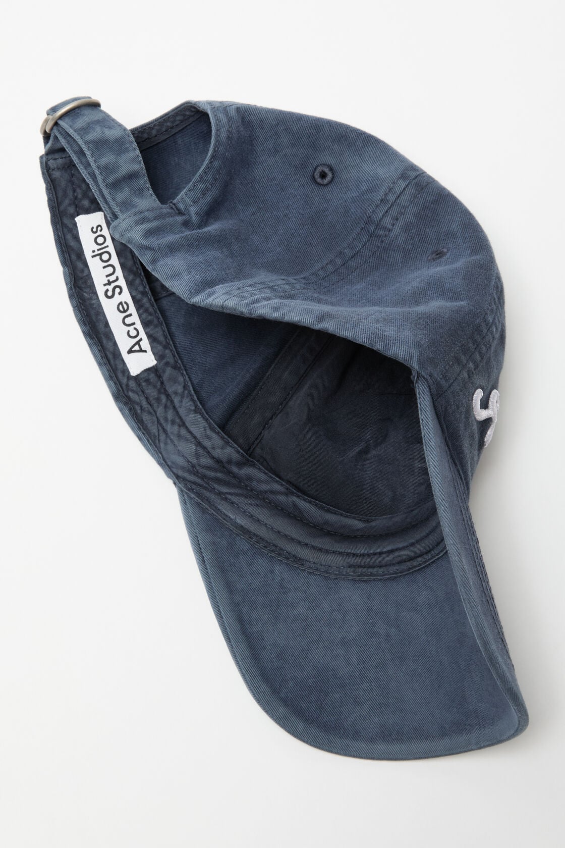 Acne Studios Embroidered logo cap - Deep blue