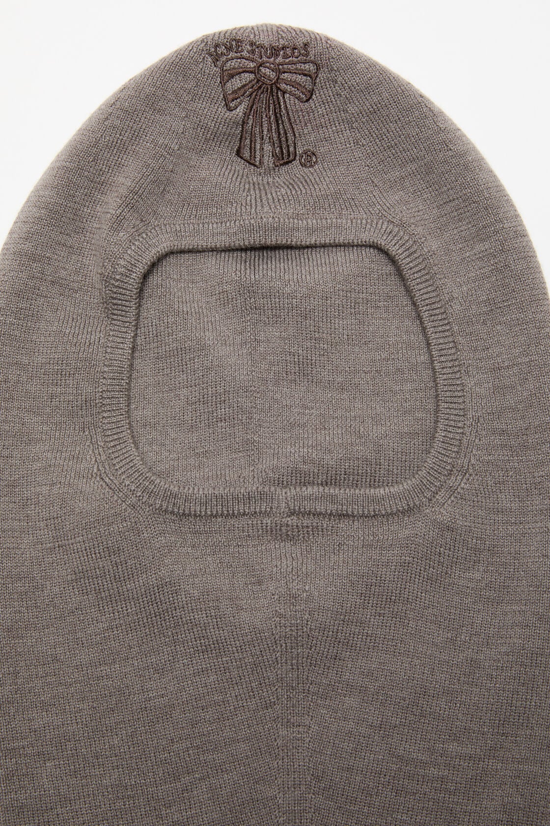 Acne Studios Merino wool balaclava - Warm Grey Melange