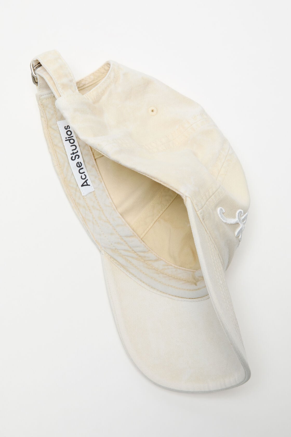 Acne Studios Embroidered logo cap - Oat beige
