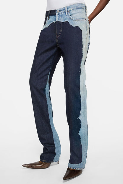 Acne Studios Patchwork Jeans - 2009F - Indigo/blue