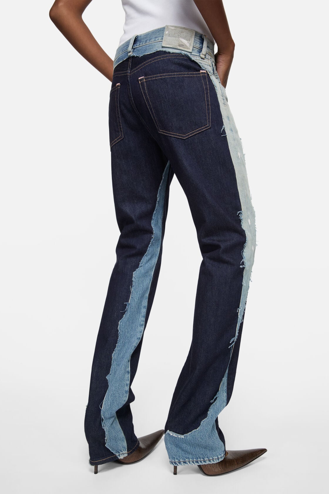 Acne Studios Patchwork Jeans - 2009F - Indigo/blue