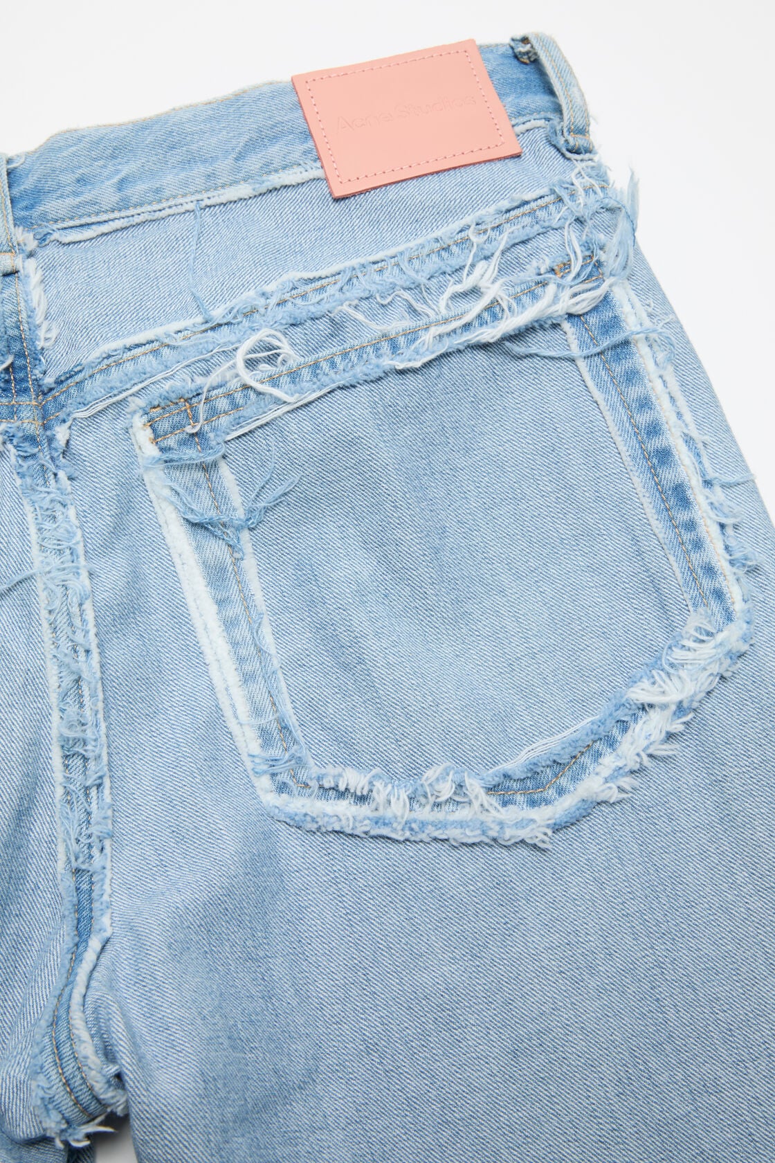 Acne Studios Frayed denim jeans - Light blue