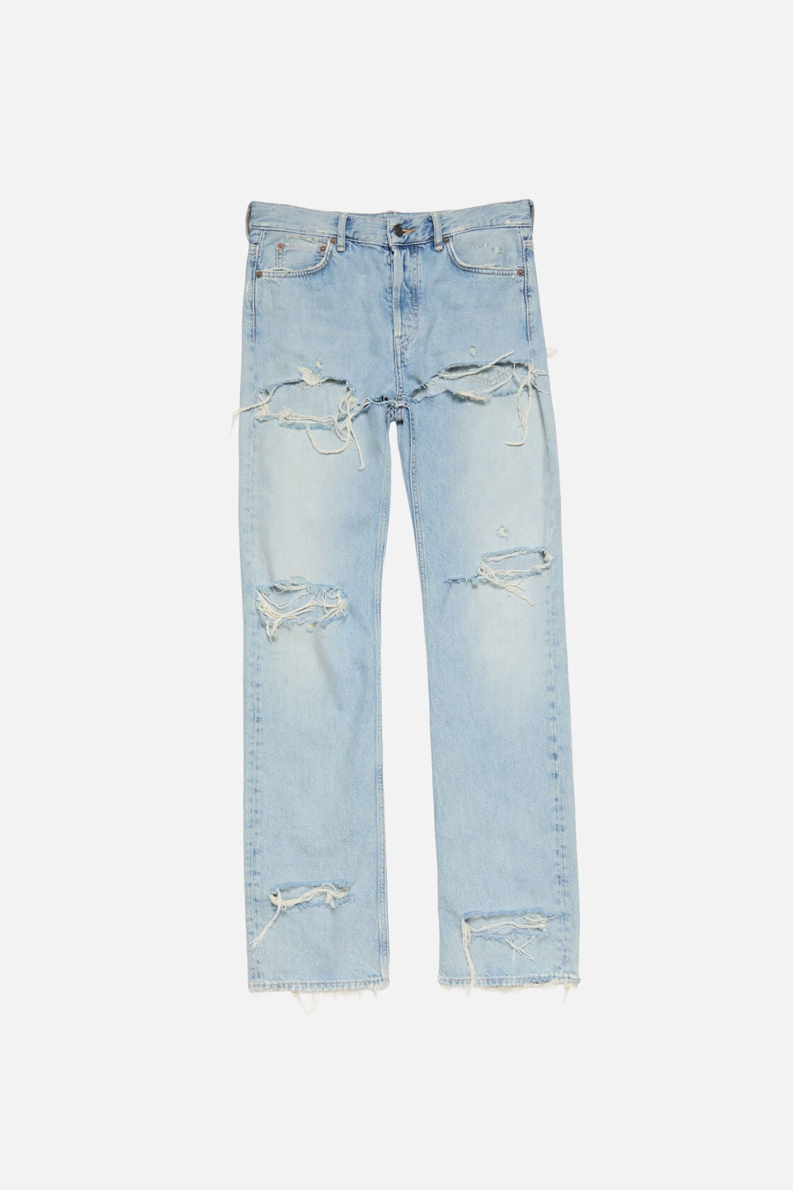 Acne Studios Regular fit distressed jeans - 2010F - Light blue