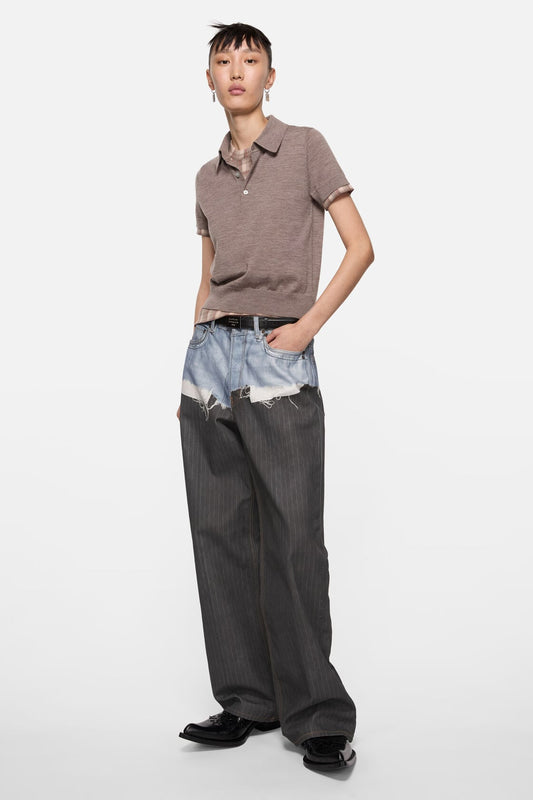 Acne Studios trompe-l’œil jeans - 1981 - Blue/black