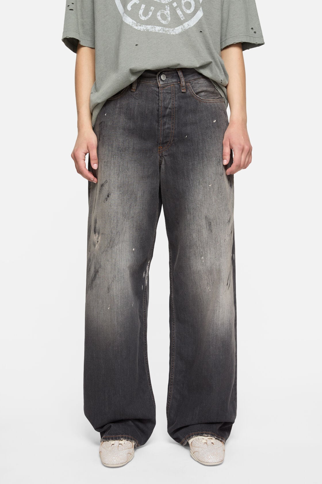 Acne Studios Loose fit jeans - 1981 - Black