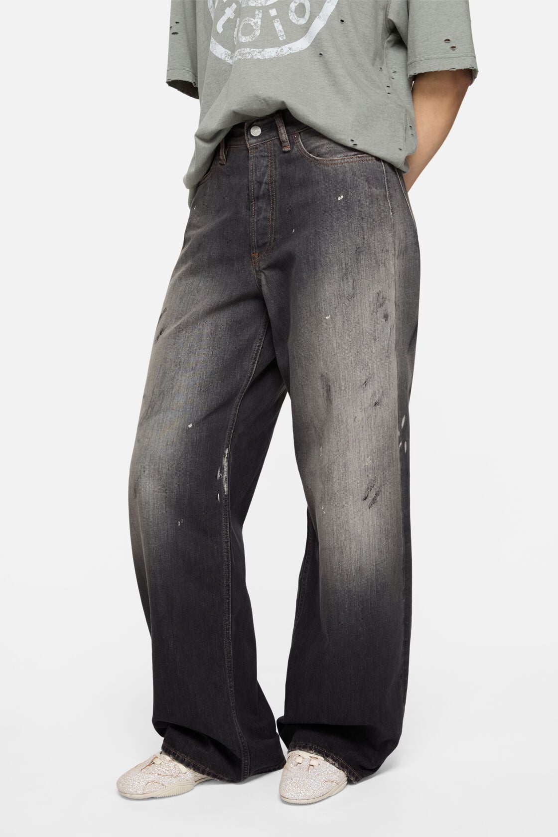Acne Studios Loose fit jeans - 1981 - Black