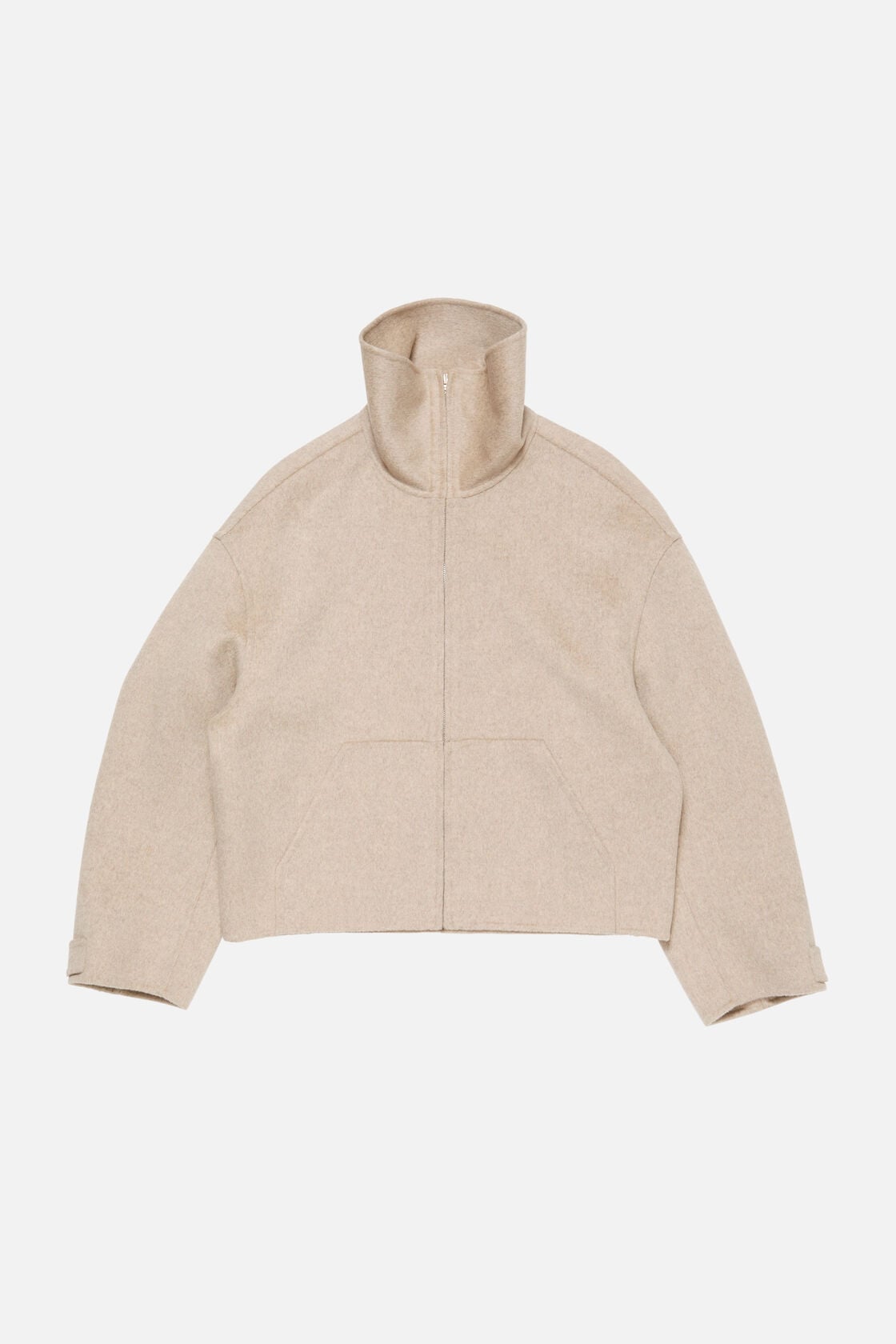 Acne Studios Wool zip jacket - Oatmeal melange