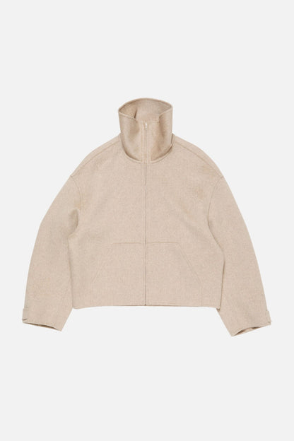 Acne Studios Wool zip jacket - Oatmeal melange