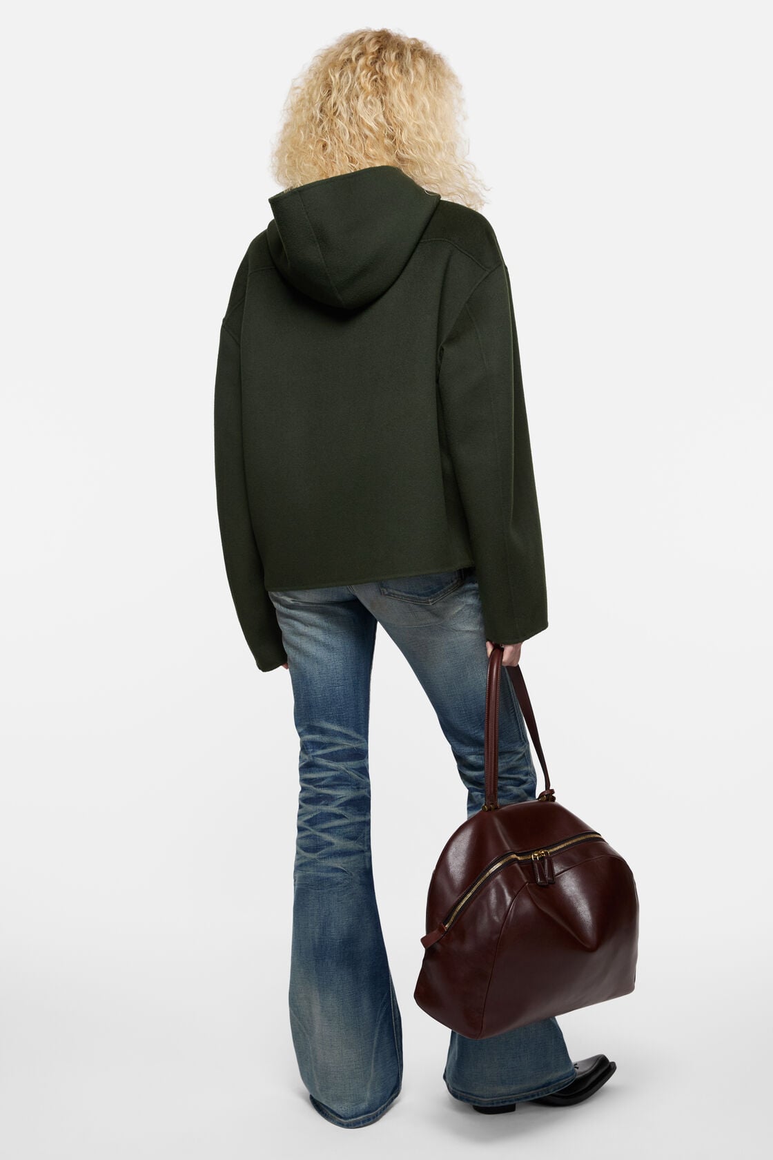 Acne Studios Cashmere jacket with hood - Dark green