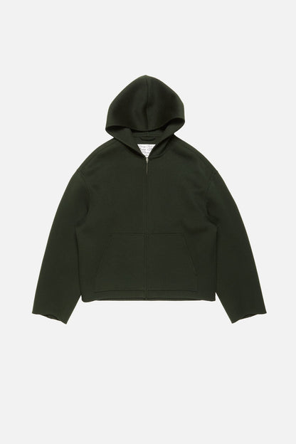 Acne Studios Cashmere jacket with hood - Dark green
