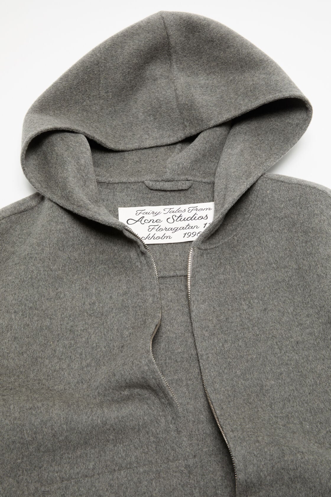 Acne Studios Cashmere jacket with hood - Vintage grey melange