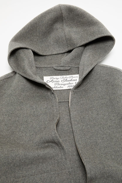 Acne Studios Cashmere jacket with hood - Vintage grey melange