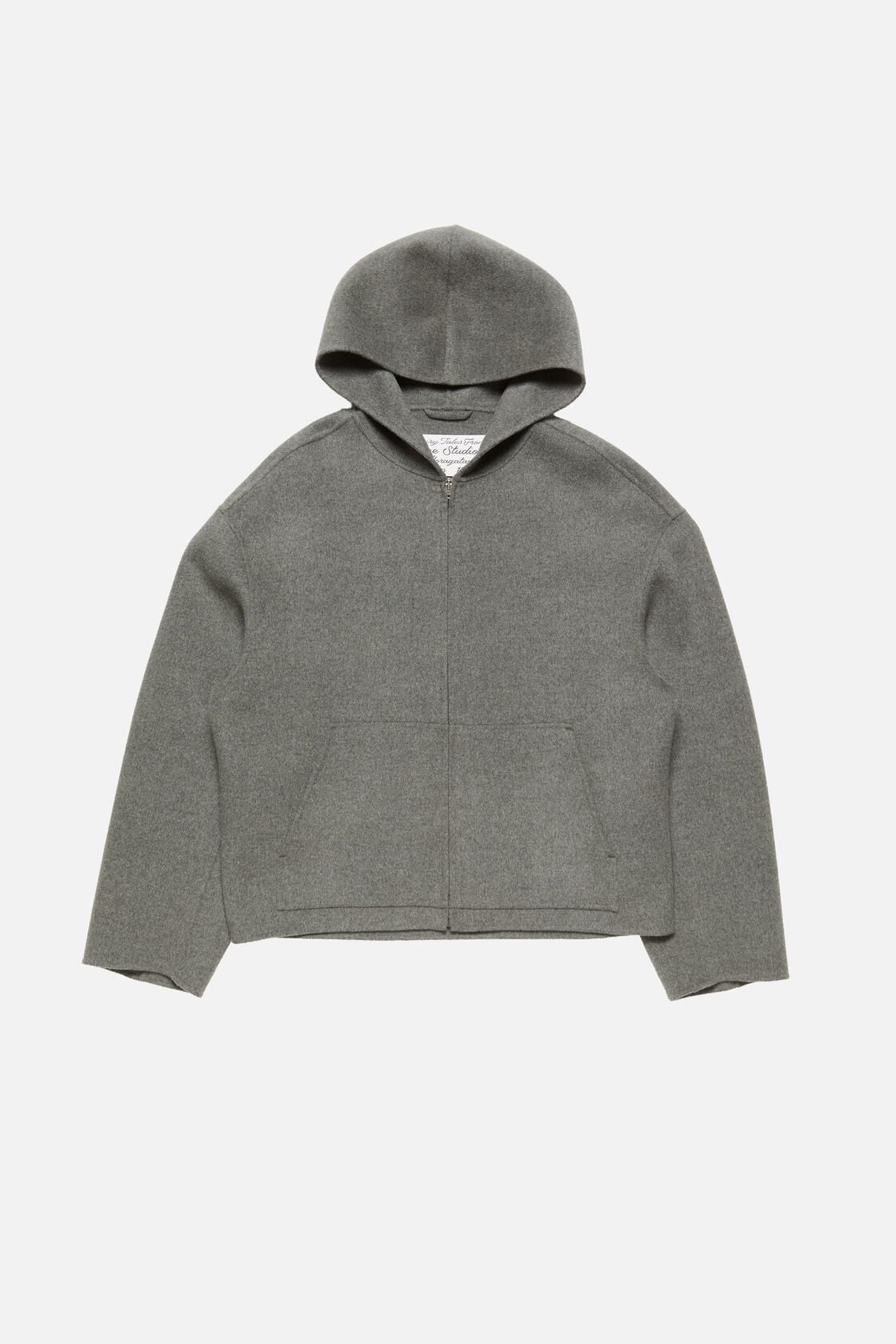 Acne Studios Cashmere jacket with hood - Vintage grey melange