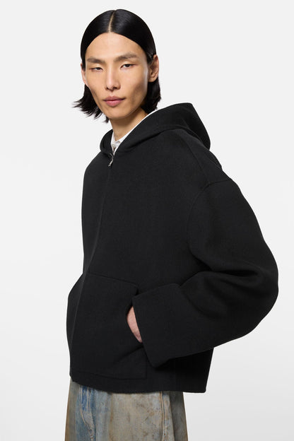 Acne Studios Cashmere jacket with hood - Black