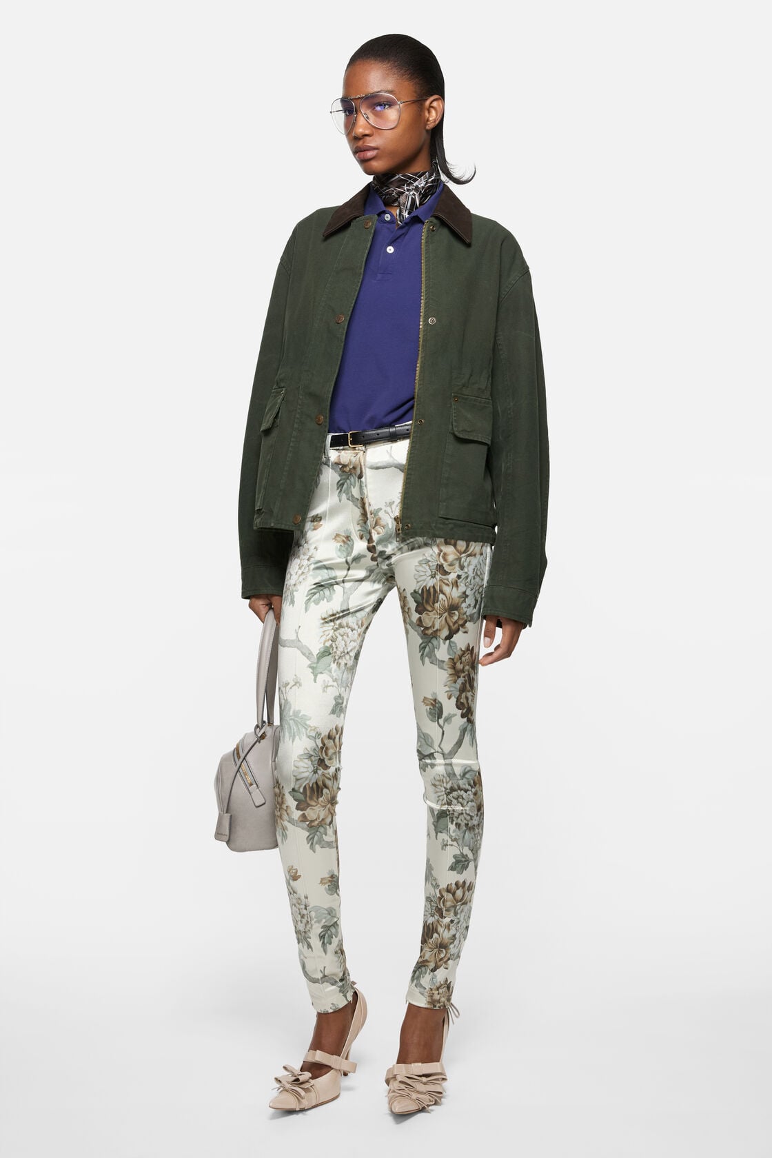 Acne Studios Washed canvas blouson jacket - Dark green