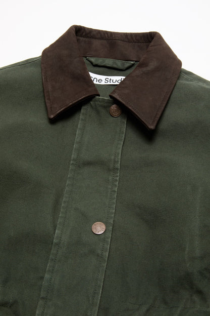 Acne Studios Washed canvas blouson jacket - Dark green