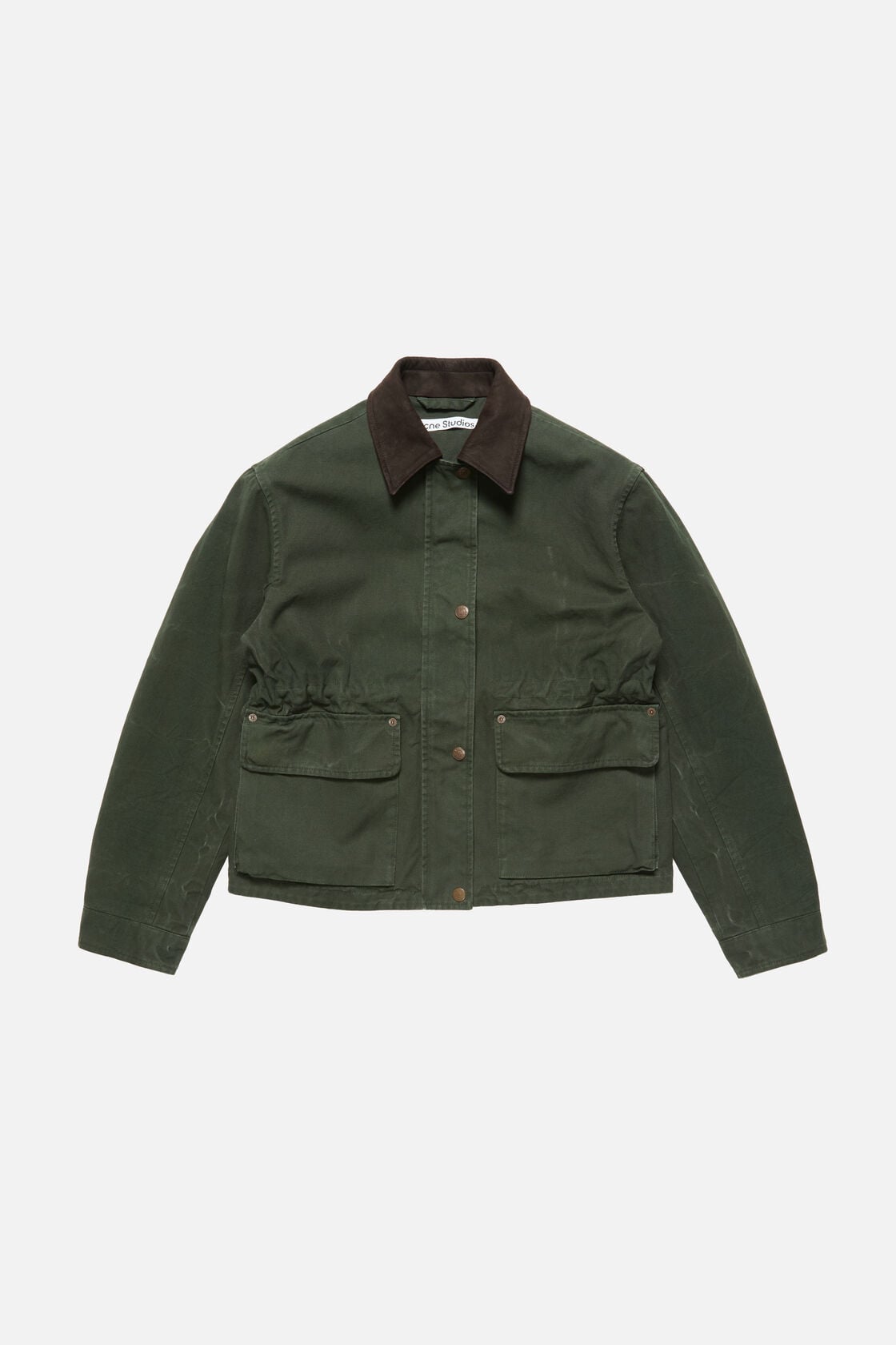 Acne Studios Washed canvas blouson jacket - Dark green