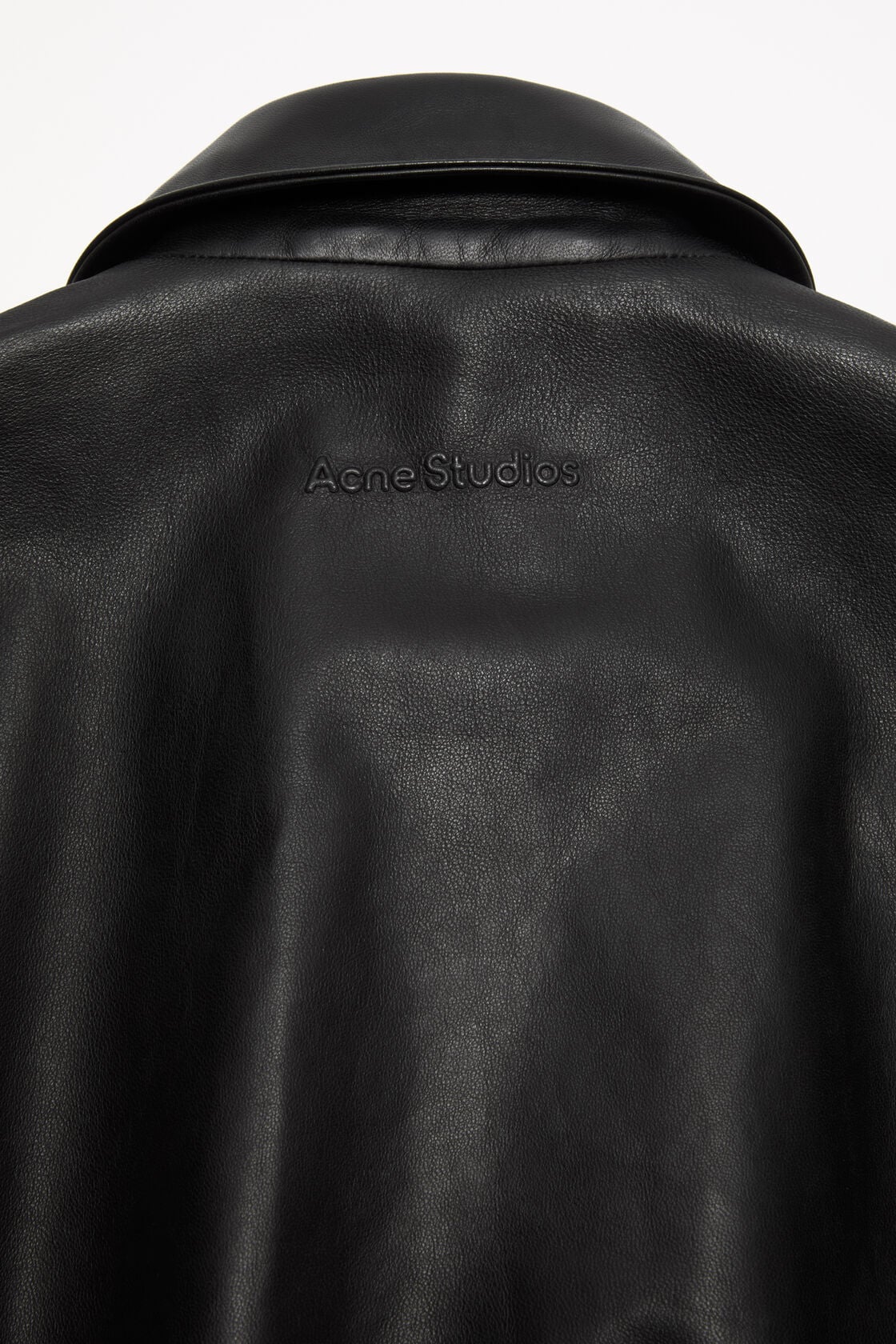 Acne Studios Leather bomber jacket - Black