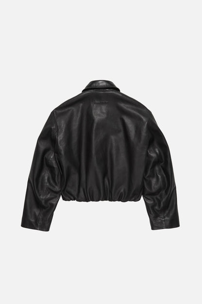 Acne Studios Leather bomber jacket - Black