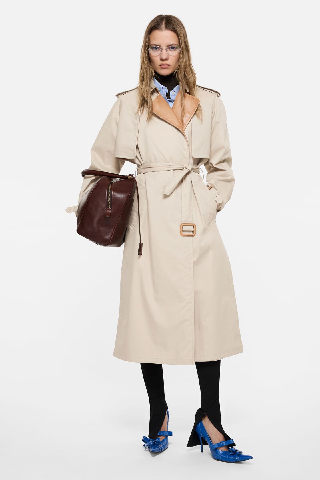 Acne Studios Layered trench coat - Light beige