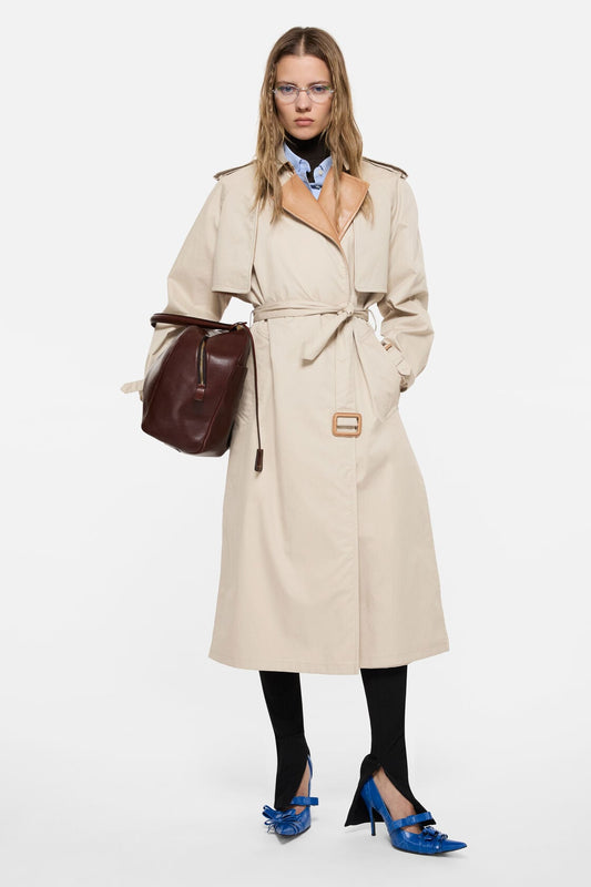 Acne Studios Layered trench coat - Light beige