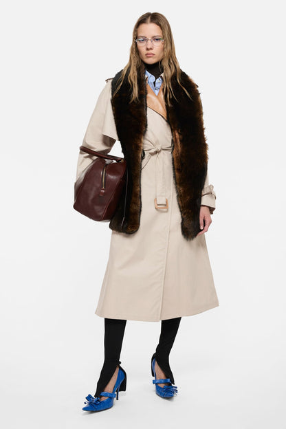 Acne Studios Layered trench coat - Light beige