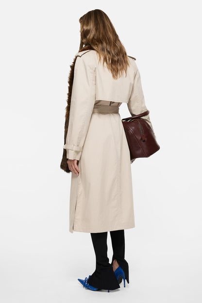 Acne Studios Layered trench coat - Light beige