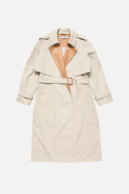 Acne Studios Layered trench coat - Light beige