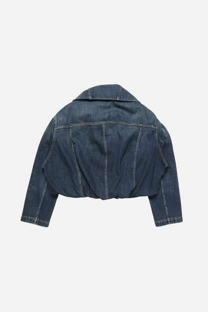 Acne Studios Cropped denim jacket - Dark Blue