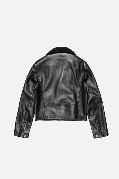 Acne Studios Leather biker jacket - Black